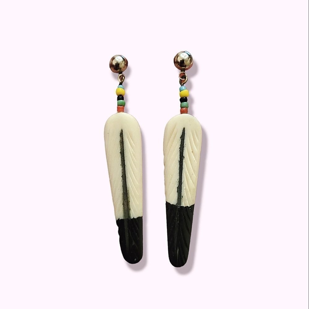 Feather earrings 